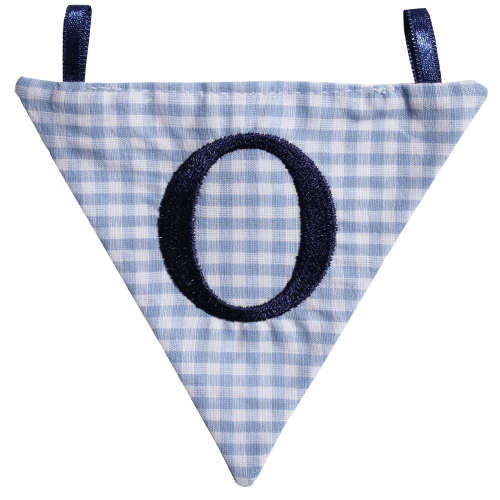 Wimpel O -  blau