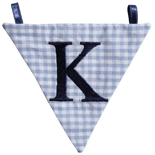 Wimpel K - blau