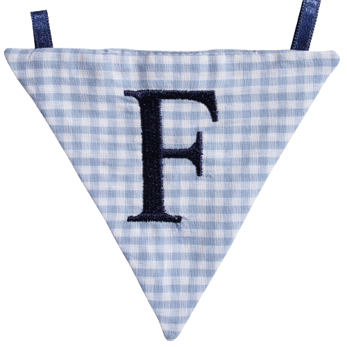 Wimpel F - blau