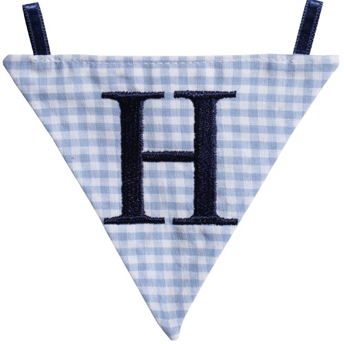 Wimpel H - blau