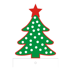 Motiv für die Kindergarderobe Tannenbaum