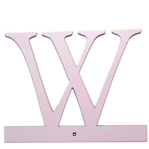 Buchstabe W - rosa
