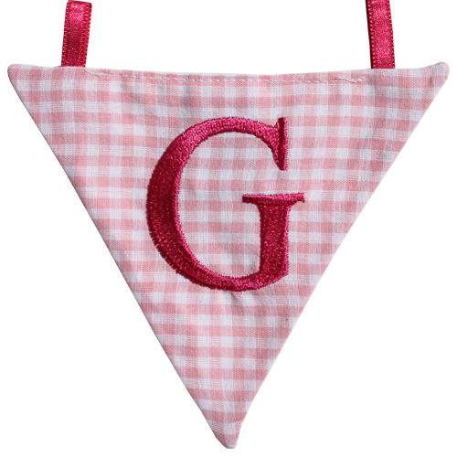 Wimpel G - rosa