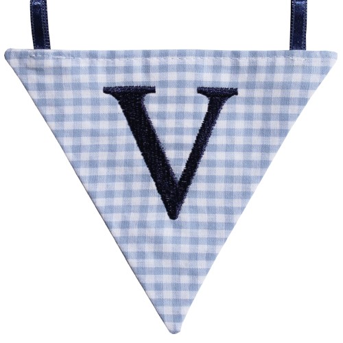 Wimpel V -  blau