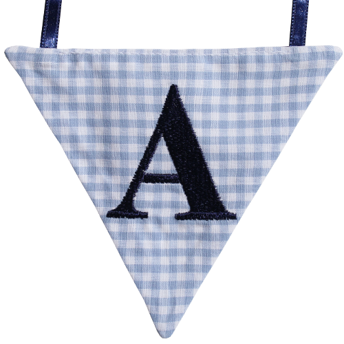Wimpel A - blau