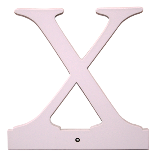 Buchstabe X - rosa