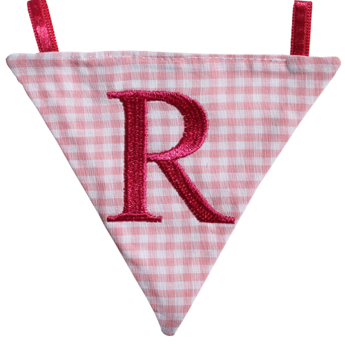 Wimpel R - rosa