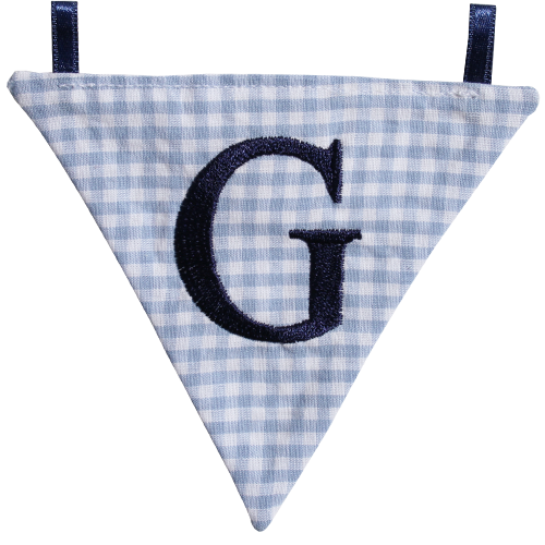 Wimpel G - blau