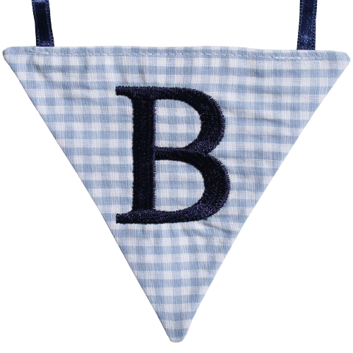 Wimpel B - blau