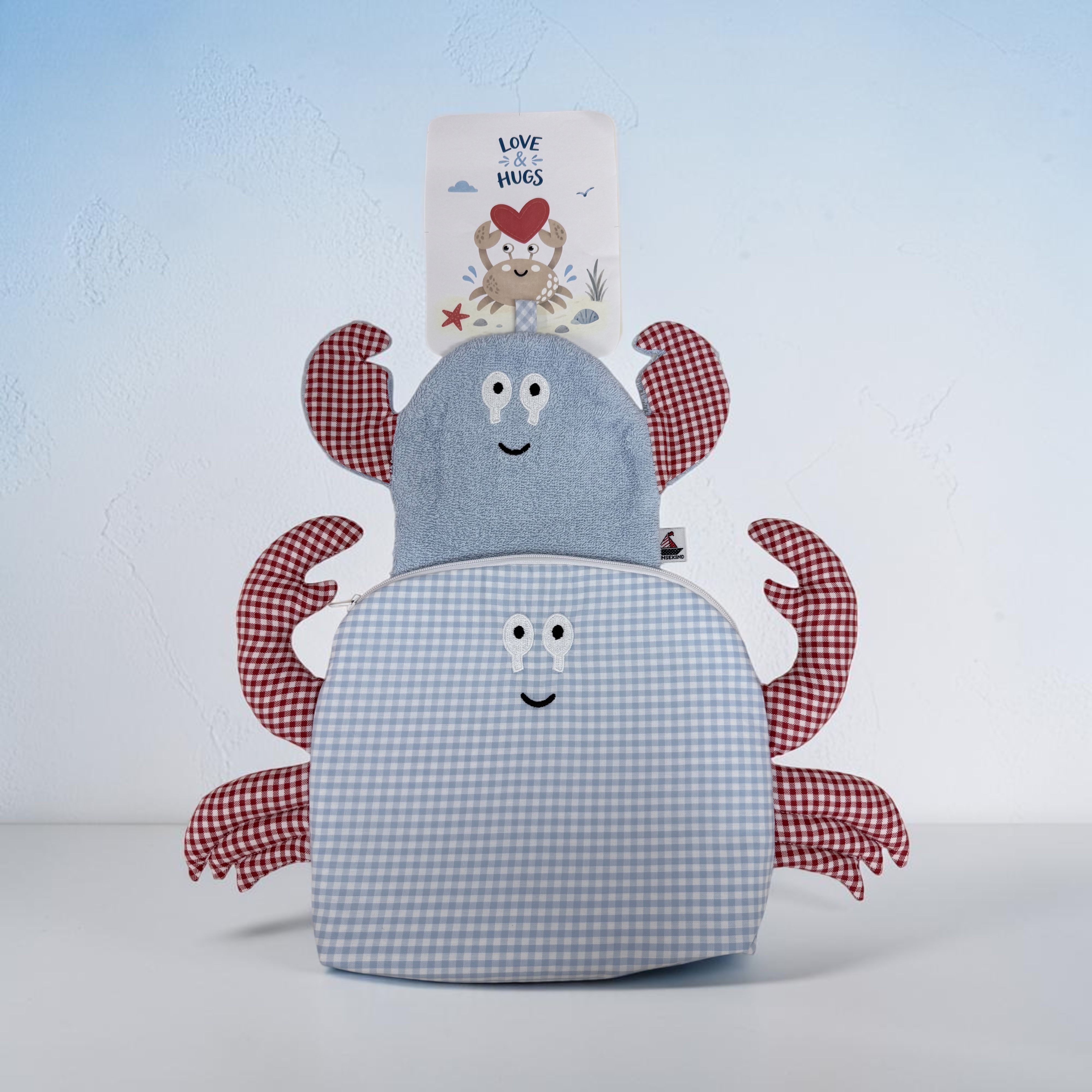 Waschhandschuh Krabbe aus OEKO-TEX® Standard 100 Baumwolle | Hansekind