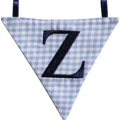Wimpel Z -  blau