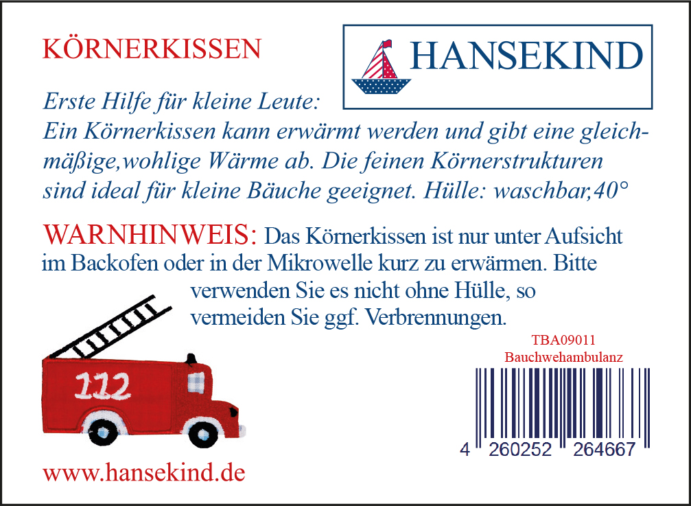 Körnerkissen Bauchweh-Ade- Fee, neues Design