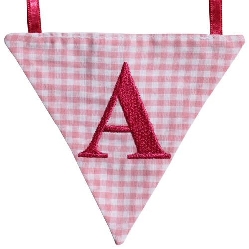Wimpel A - rosa