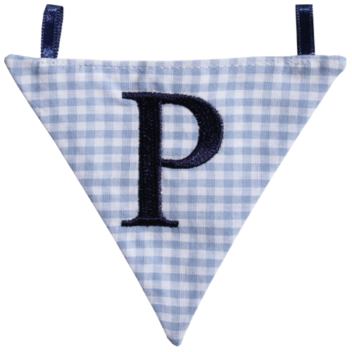 Wimpel P - blau
