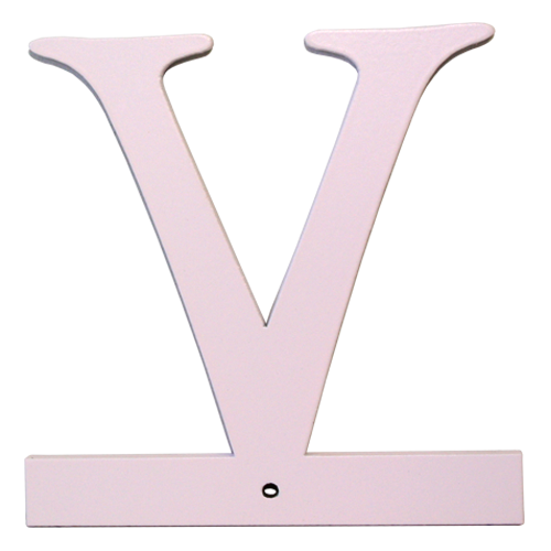 Buchstabe V - rosa