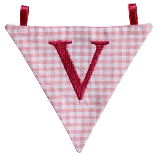Wimpel V - rosa