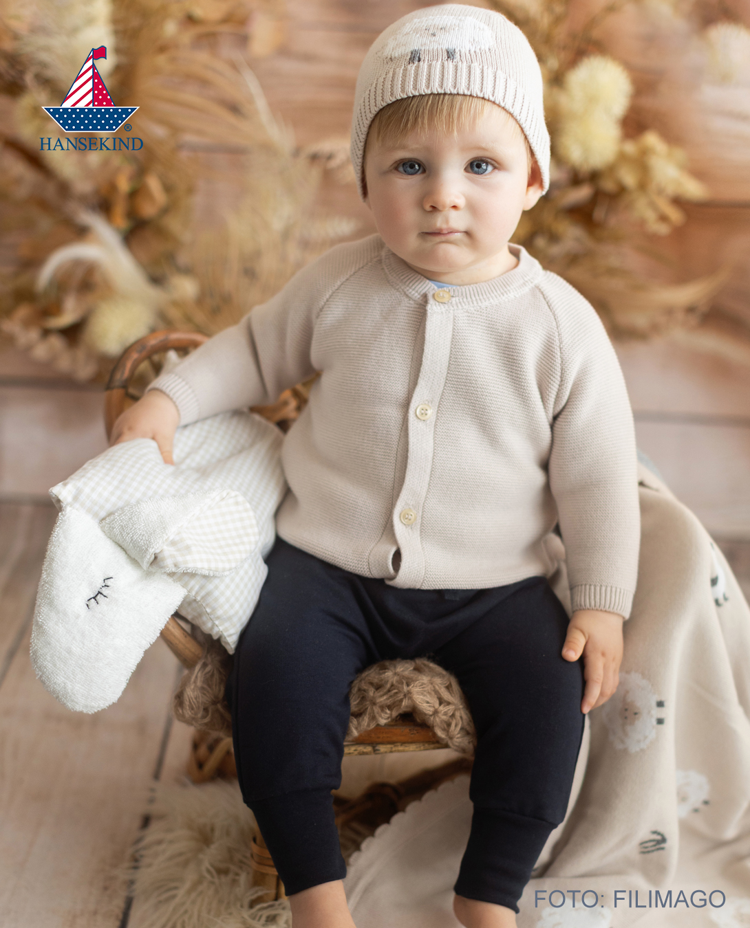 Strickjacke, sand raglan 86-92